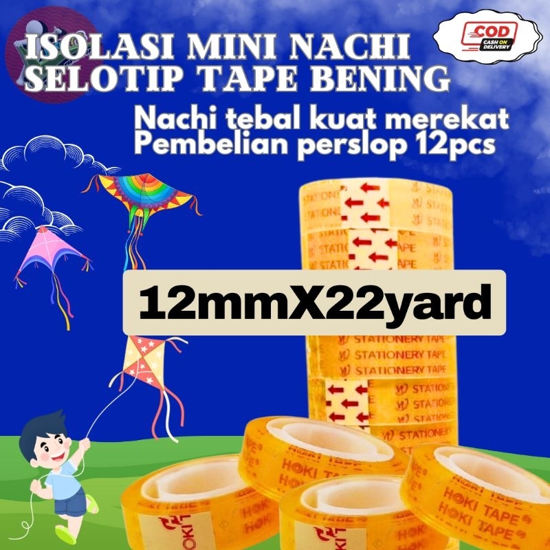 

Isolasi Mini Nachi / Selotip Tape BeningNachi 12mmx22yard Tebal