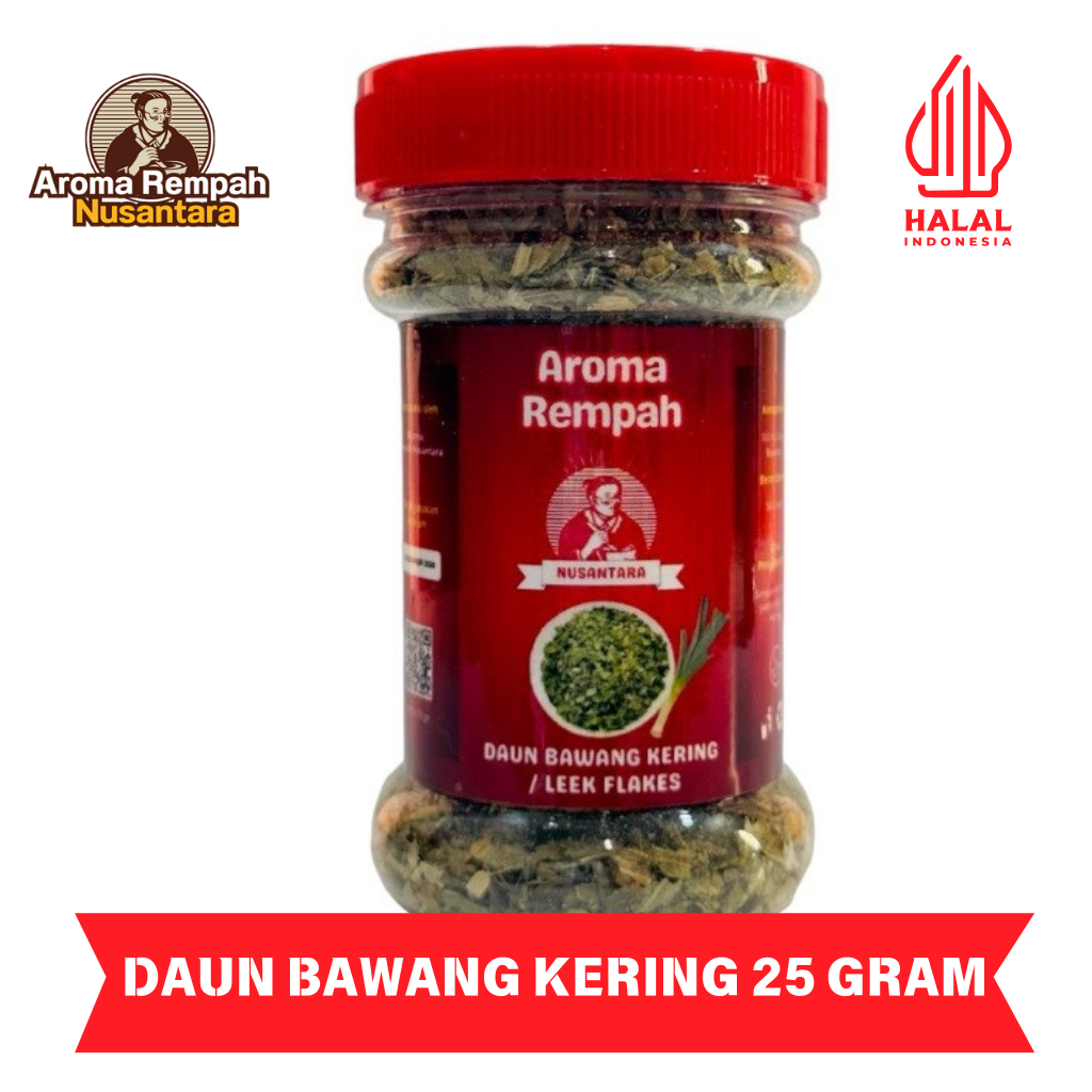 

Aroma Rempah Nusantara - Daun Bawang Kering 25gr Flakes - Bumbu Masak Dapur Leek Flakes Premium Murni