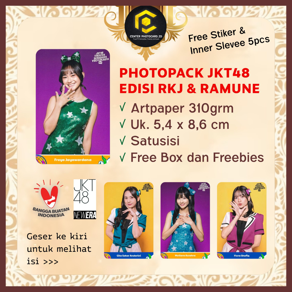 Photocard jkt48 Edisi RKJ dan Ramune spesial Theater Sementara isi 25 Pcs (Limited Edition) | Bonus 