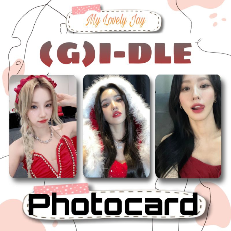 MINIMAL ORDER 5 FREE INNER SLEEVE - (G)I-DLE PHOTOCARD SELCA UNOFFICIAL GIDLE SOYEON MIYEON MINNIE Y