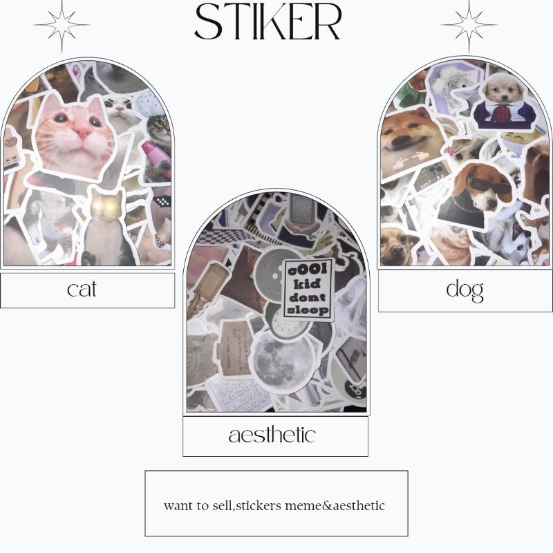 

[READ DESKRIPSI] stiker meme&aesthetic