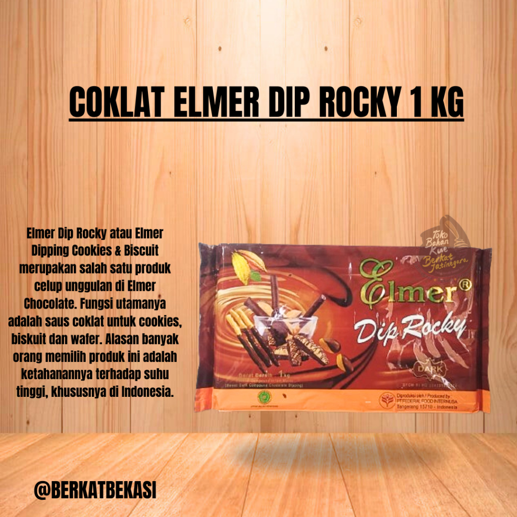 

ELMER DIP ROCKY / ELMER CHOCOLATE COMPOUND / COKLAT ELMER 1 KG