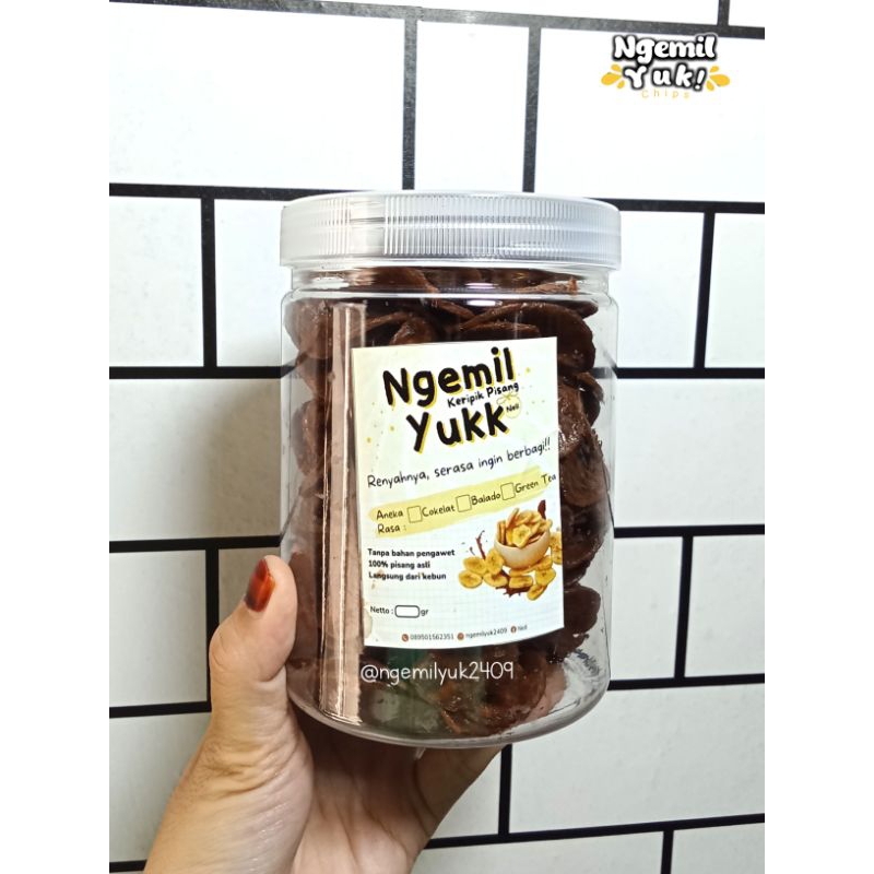

NGEMIL YUK Keripik Pisang Coklat Lumer | berat 250 gr | KERIPIK PISANG RENYAH