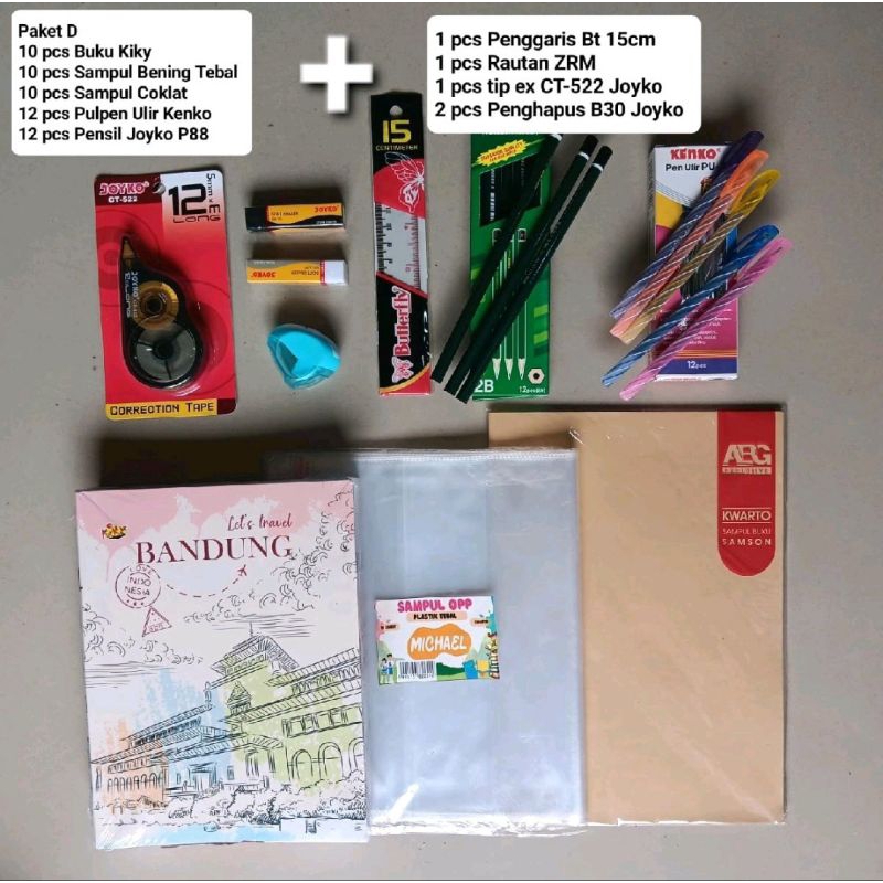 

PAKET BUKU LENGKAP + SAMPUL DAN ALAT TULIS MURAH