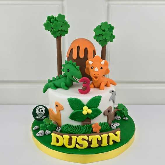 

CAKE DINO LAVA / KUE ULANG TAHUN