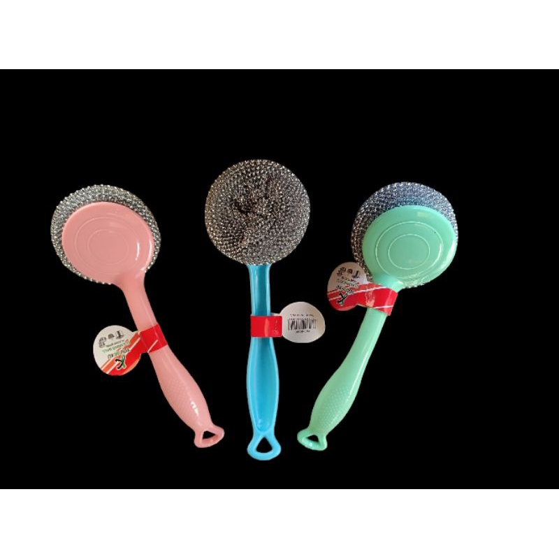 Sikat Kawat Gosok Panci Panjang / Steel Wool Gagang