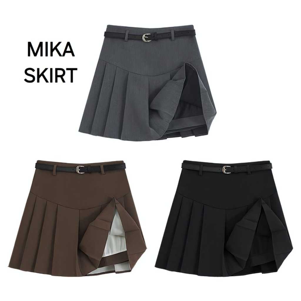 MILANBERRY MIKA SKIRT ROK MINI ALA SERAGAM ANIME JEPANG KOREA FASHION