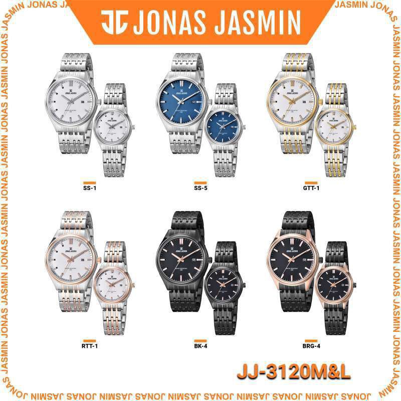 Jam Tangan Couple Jonas Jasmin JJ-3120 ORIGINAL