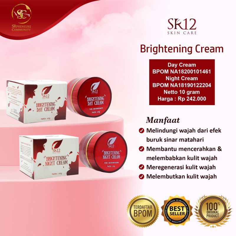 CREAM SR12 SKINCARE / SPOT ESSENCE CREAM SR12 / KRASNY CREAM SR12 / BRIGHTENING CREAM