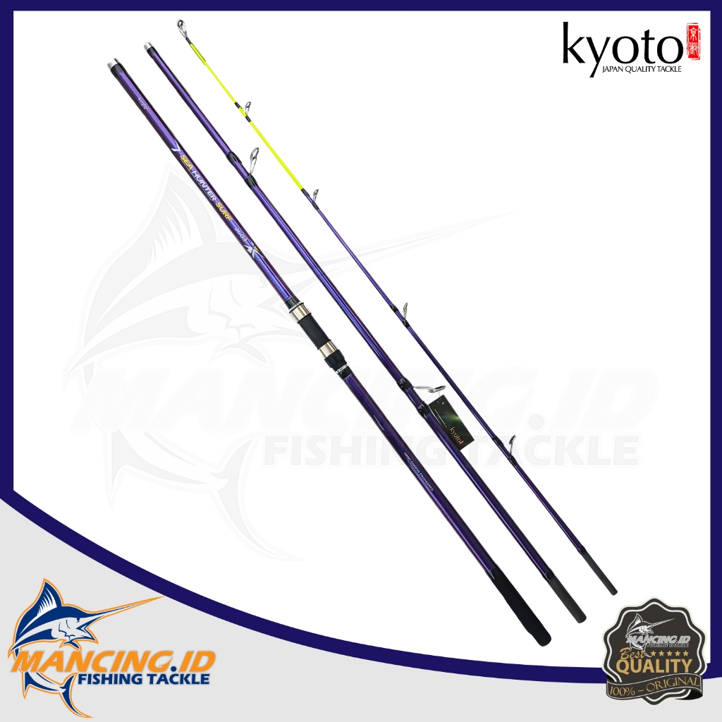 Kyoto Sea Hunter Surf Pure Carbon Joran Surf Sambung 3 Joran Pancing