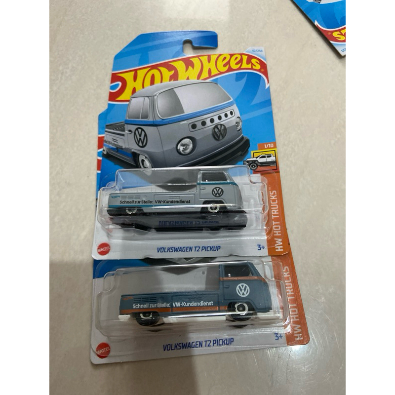 Hotwheels Hot Wheels VW Volkswagen T2 Pickup List Orange List Biru