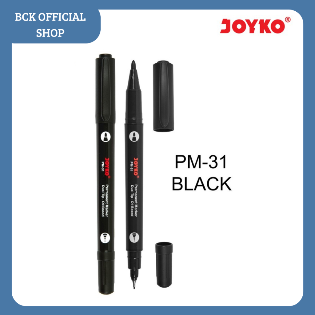 

Spidol Permanent Marker PM-31 Black Joyko (PCS)