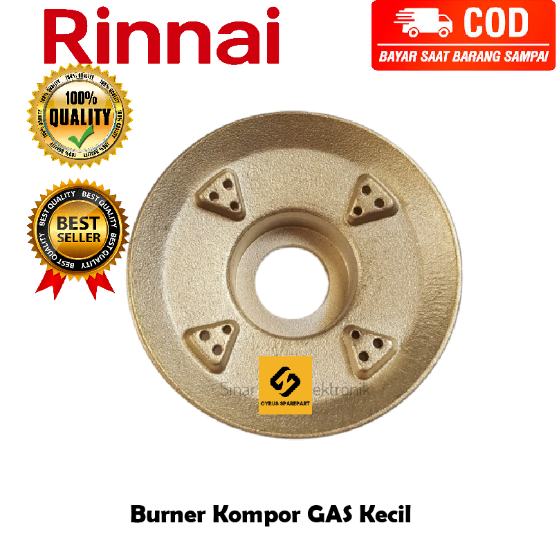 Burner Model Rinnai Kecil Ori - Original Grade Sparepart Kompor Gas