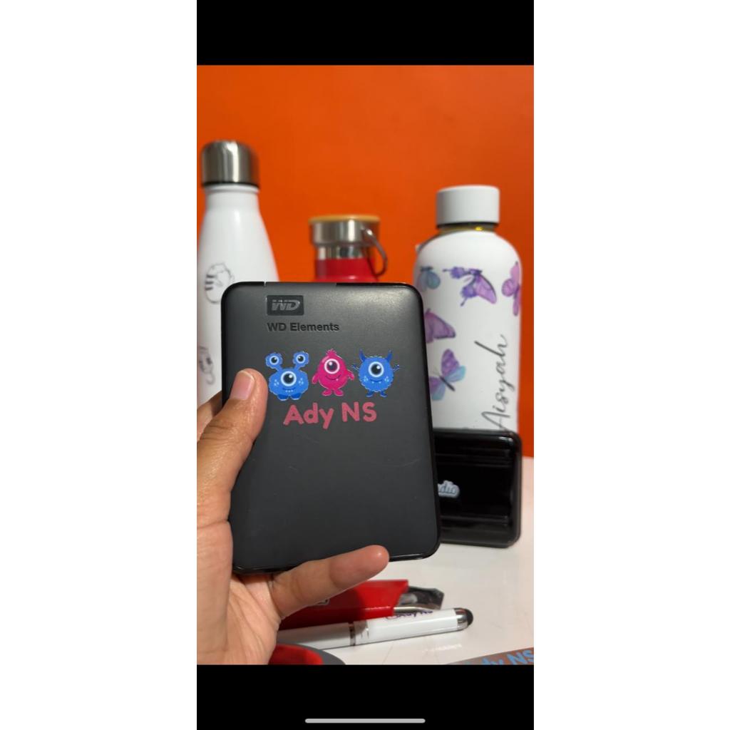 

FLASH Termurah !!!! Sticker Cutting Custom nama 1 set isi 20 pcs WATERPROOF !!!