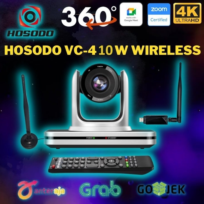 Wireless Conference Robotic Webcam PTZ 10X Optical Zoom FullHD Camera HSD-VC410W