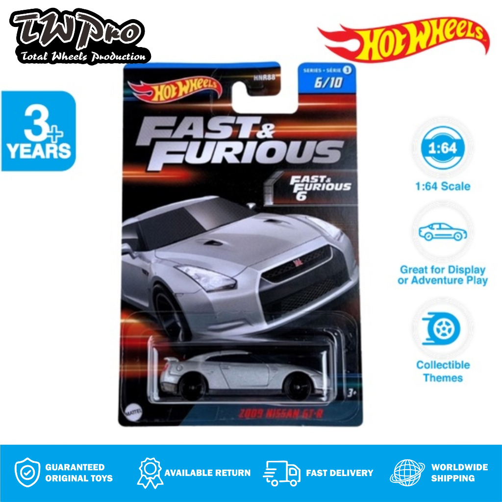 Hot Wheels Fast and Furious Wave 3 2009 Nissan GTR Silver - R35 - TWPRO - TW PRO