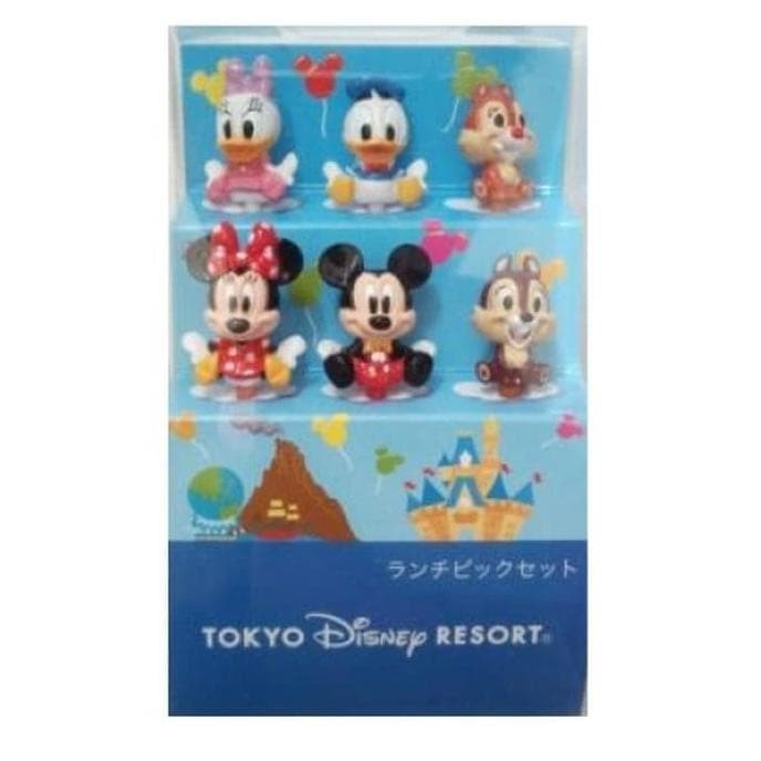 Tokyo Disney Resort Lunch Pick Original | Tusuk Bento | Asli Japan