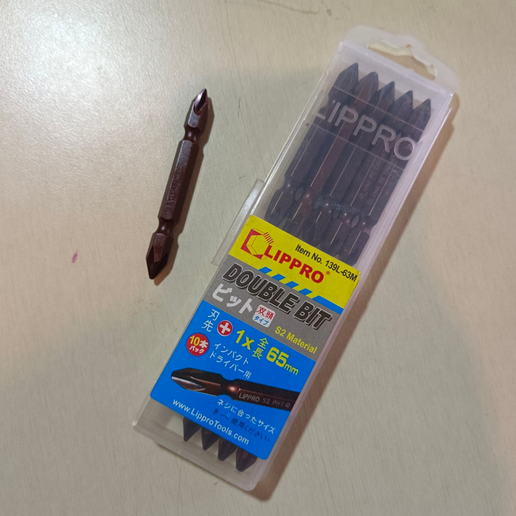 Mata obeng bor plus + PH1 panjang 65mm LIPPRO