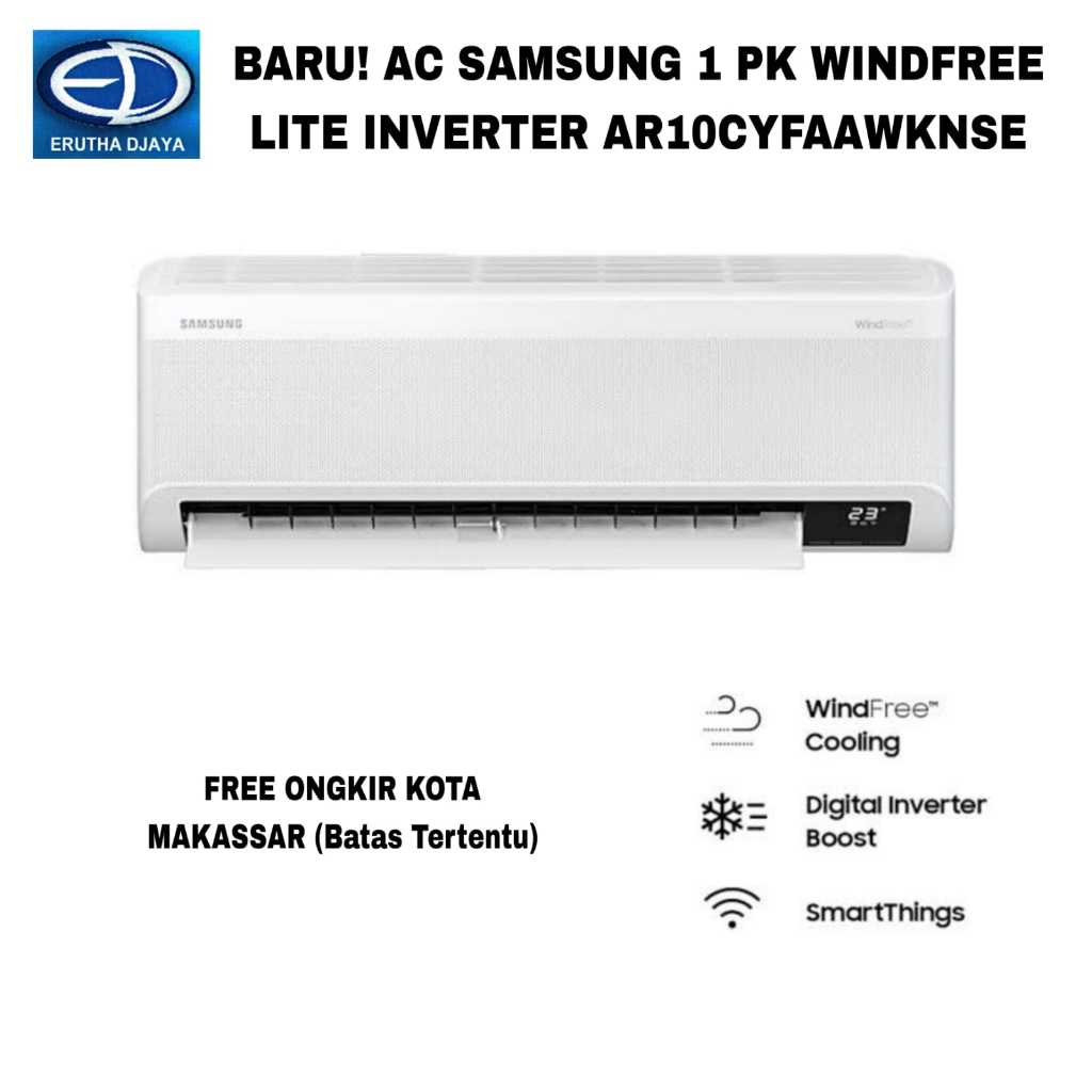 AC SAMSUNG 1 PK WINDFREE LITE INVERTER AR10CYFAAWKNSE