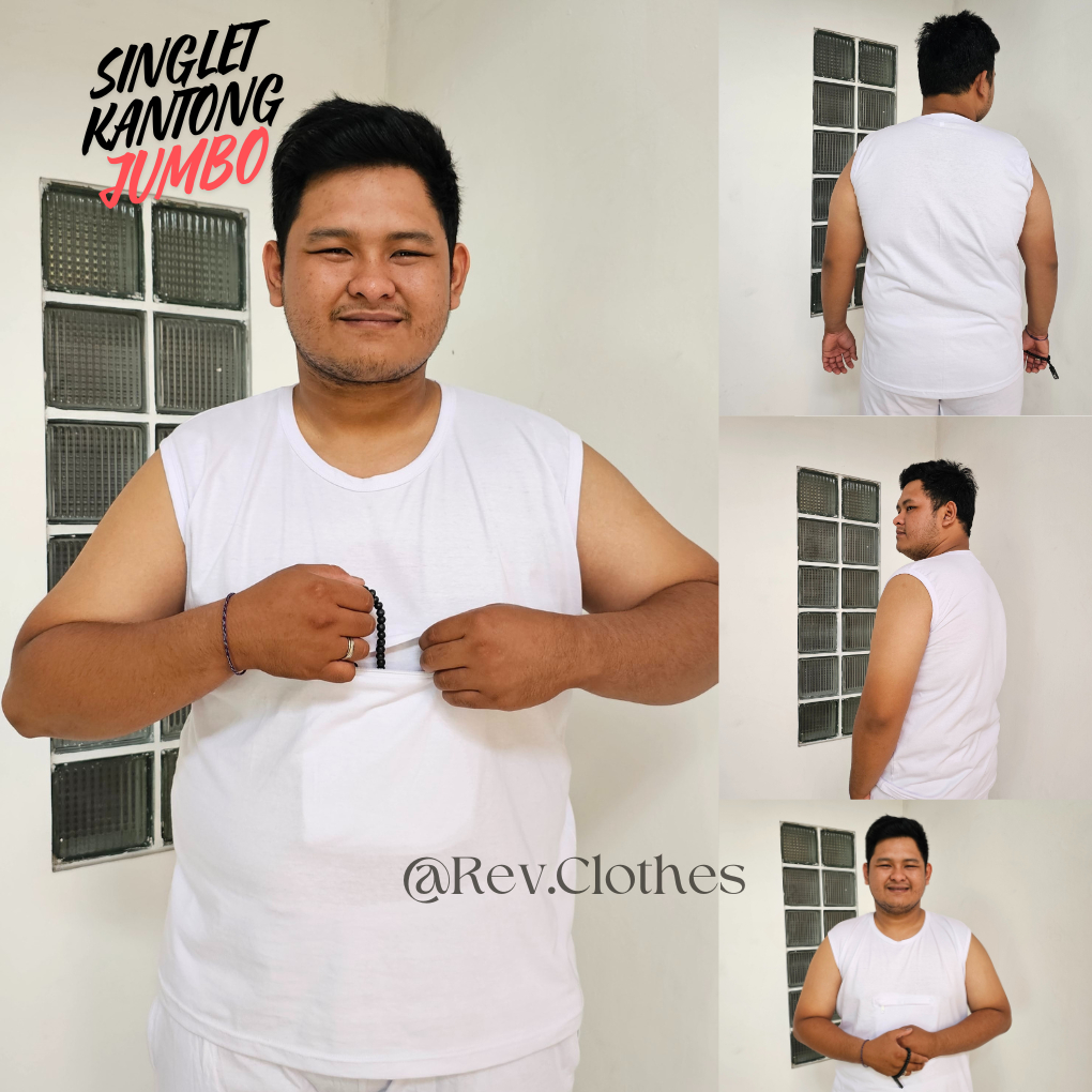 Singlet Haji Umroh Pria Jumbo Kantong Depan Perlengkapan Umroh Pria