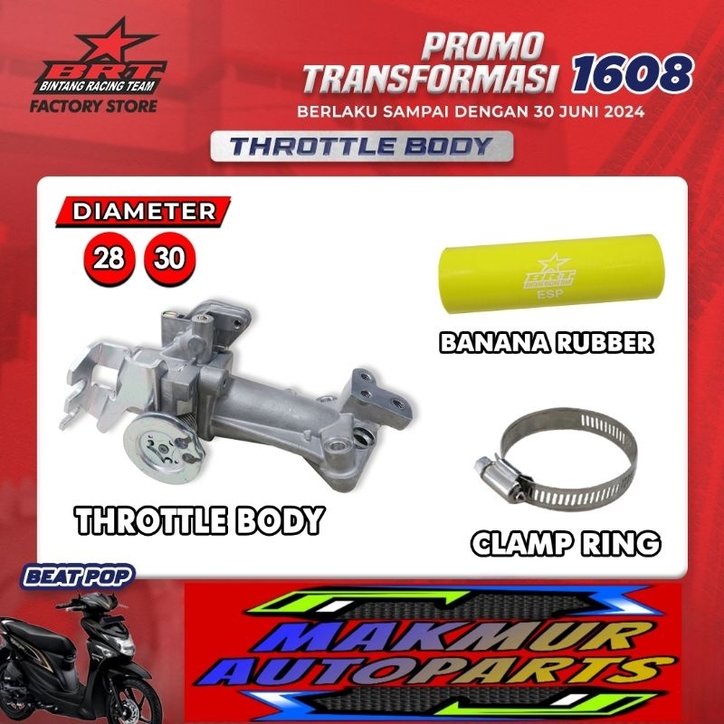 Promo Transformasi 1608 BRT Beat POP Throttle Body - BINTANG RACING TEAM BRT