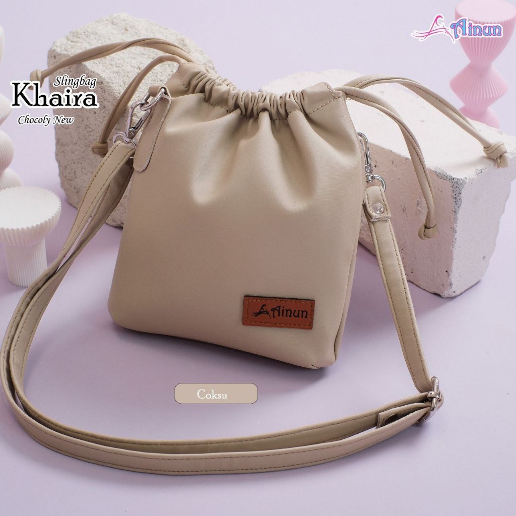 KHAIRA SLINGBAG BY AINUN TAS SERUT WANITA SELEMPANG SIMPLE CANTIK