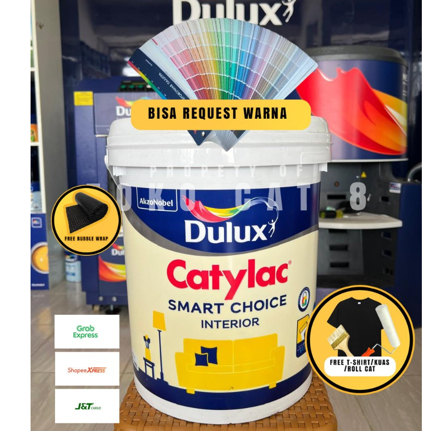 Cat Tembok Dulux Catylac Sc Interior Putih & Warna 25 Kg