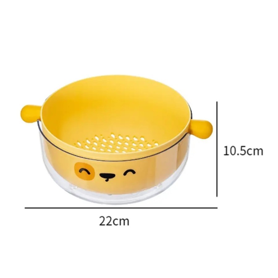 Tirisan Dapur Buah Sayur Washing Bowl Double layer Tempat Buat 4412