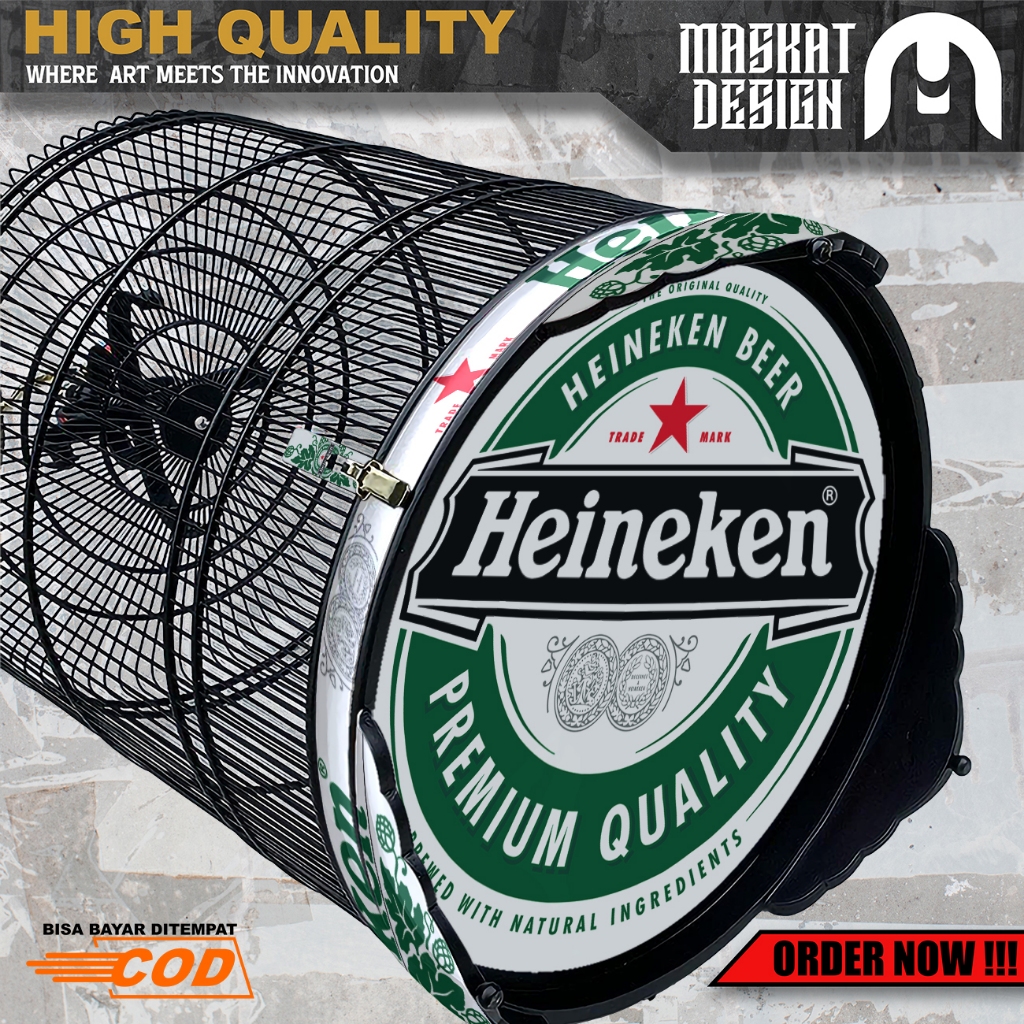 Stiker Decal Sangkar Burung Murai Kacer Tebok Bulat - Sticker Dekal Sangkar Murai Variasi Desain Hei