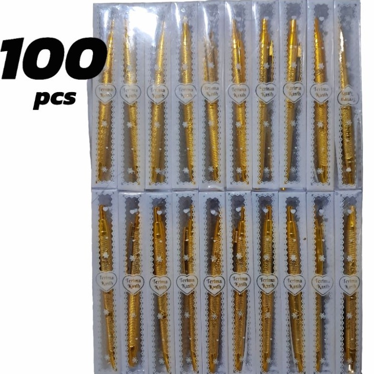 

Isi 1 Souvenir Pulpen Gold Emas Kemas Mika Motif souvenir pernikahan KODE I7M7