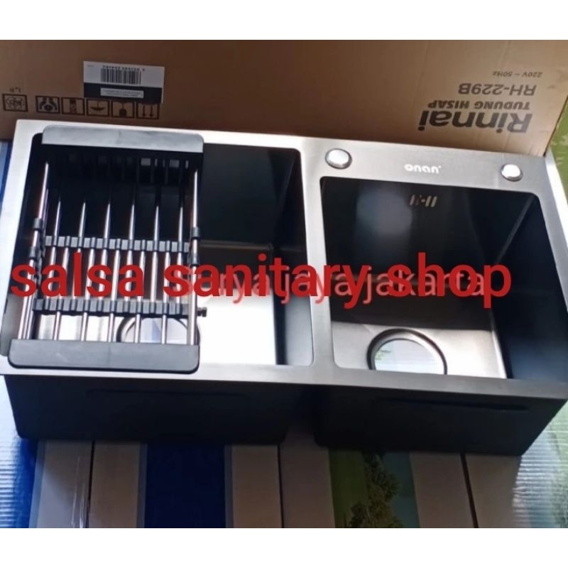kitchen sink ONAN 7541 Black // sink ONAN 7541 Hitam