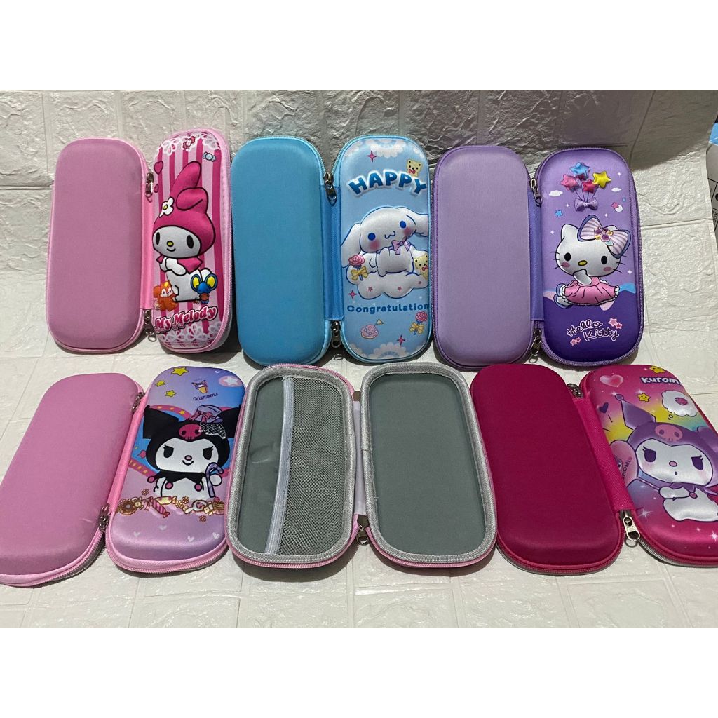 

KOTAK PENSIL Anak Karakter Gambar Timbul Emboss 3D Lucu Pencil Case KUROMI MELODY - RANDOM KUROMI