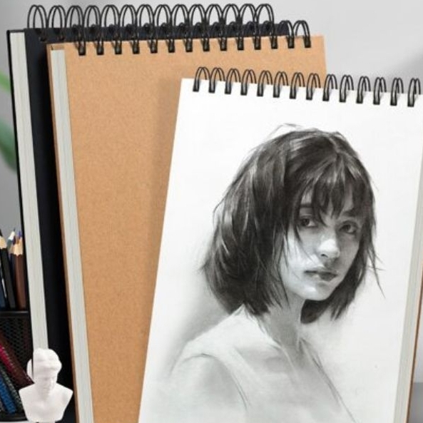 

Zx Watercolor Sketchbook A6/A5/B5/ Buku Gambar Sketchbook Vertikal Aesthetic Jilid Spiral Isi 20