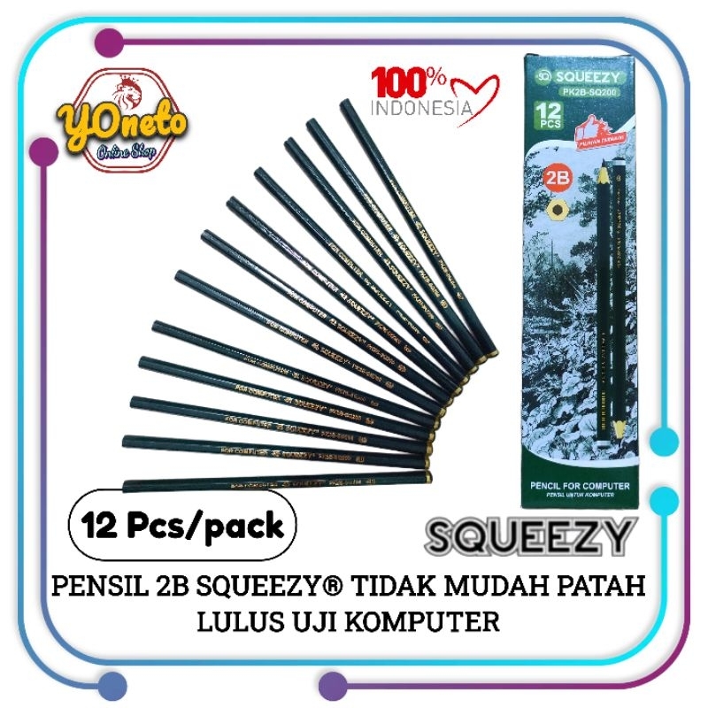 

PENSIL 2B SQUEEZY 12PCS (1KOTAK)