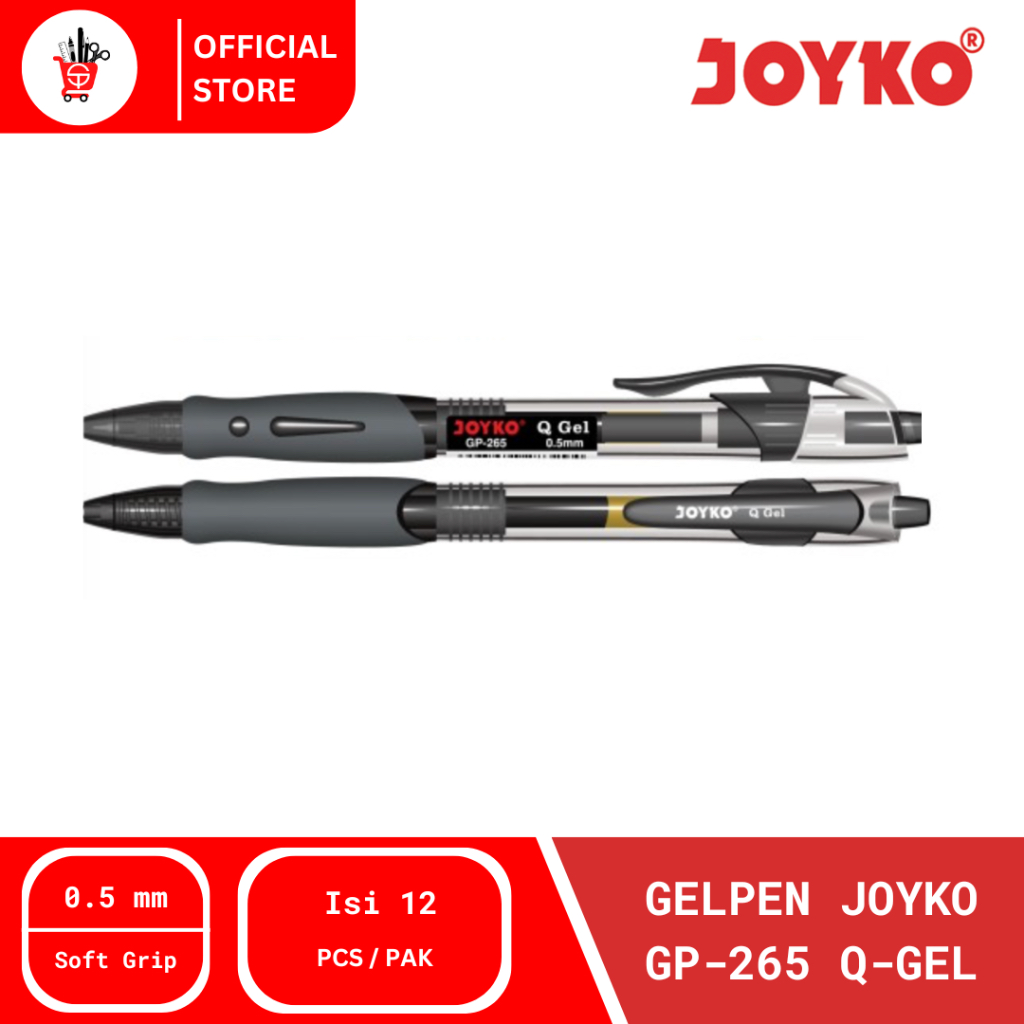 

Balpen | Pulpen | Gelpen Joyko GP-265 Q Gel 0.5mm (12 PCS)