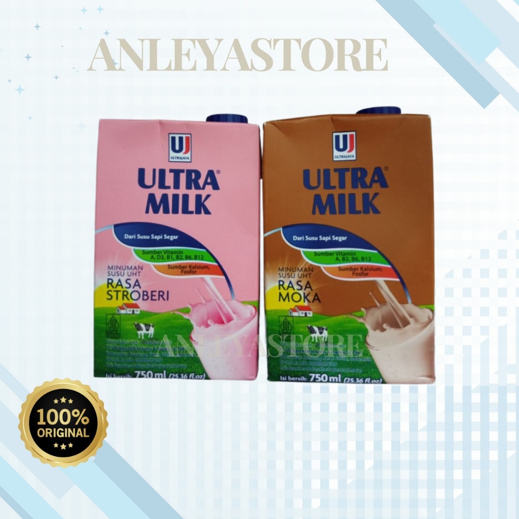 

Ultra Milk Susu UHT 750ml Strawberry - Mocca