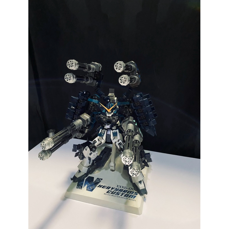 sold MG Heavyarms Custom Gundam Sudah Rakit Rapi Full Gatling