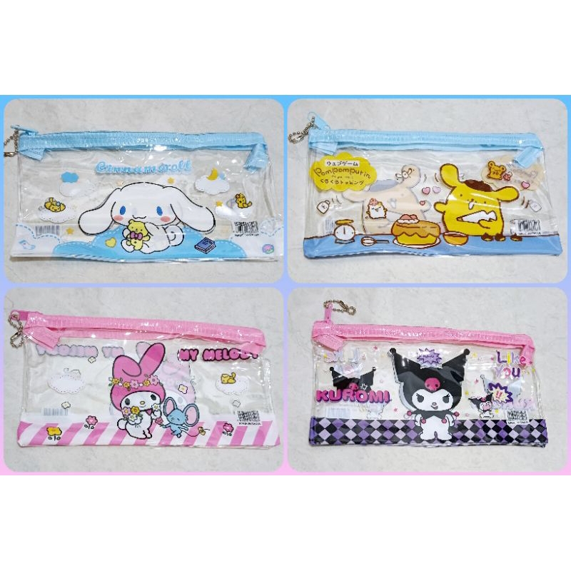 

Tempat Pensil Pena Sanrio Kuromi Melody Cinnamoroll Pompompurin Tempat Pouch Dompet Sebaguna Tepak Pensil