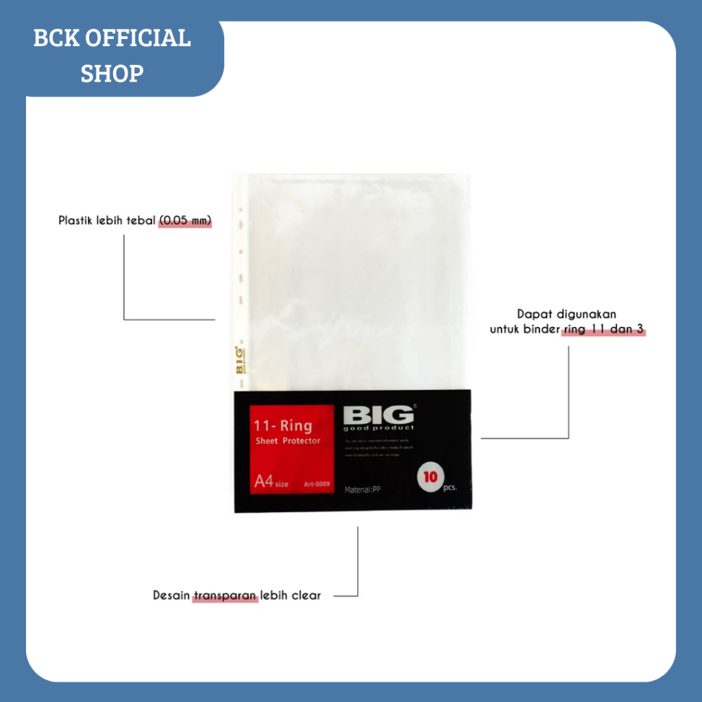 

Sheet Protector A4 BIG (PACK)