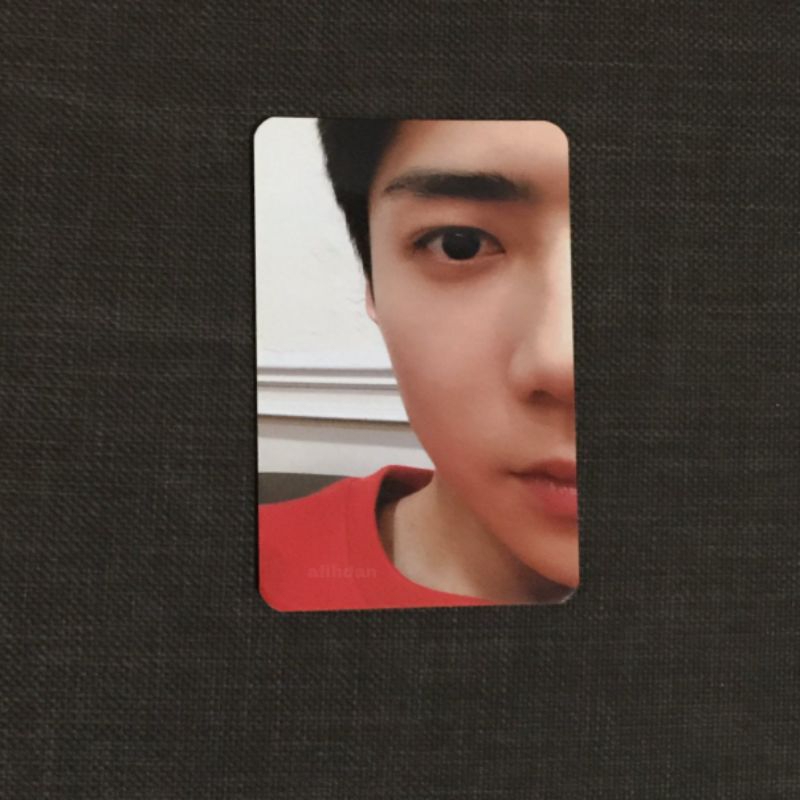 photocard what a life wal p ver sehun exo sc setengah muka