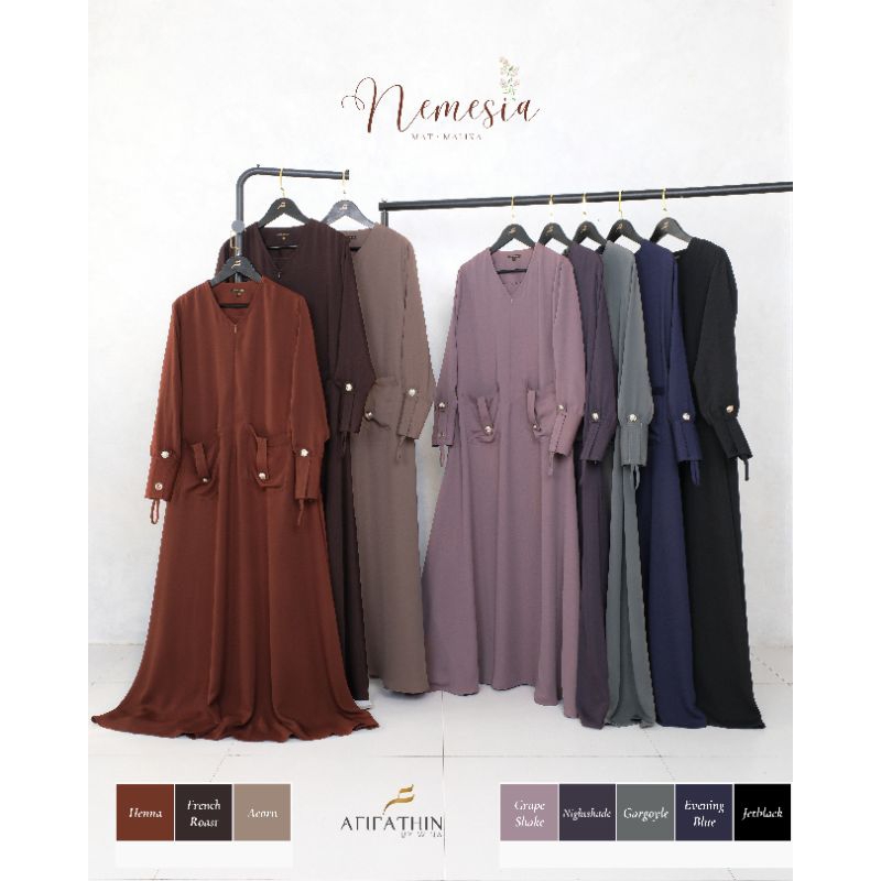 {JILBAB SHORT, GAMIS ONLY} NEMESIA by Afifathin Gamis Only dan Gamis set Khimar Jilbab Short dan Jil