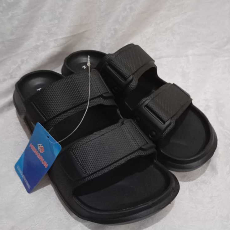 Sandal HENGRUN Slide Ban 2 Pria Karet  Ringan / Sandal Selop Ban 2 Laki-laki