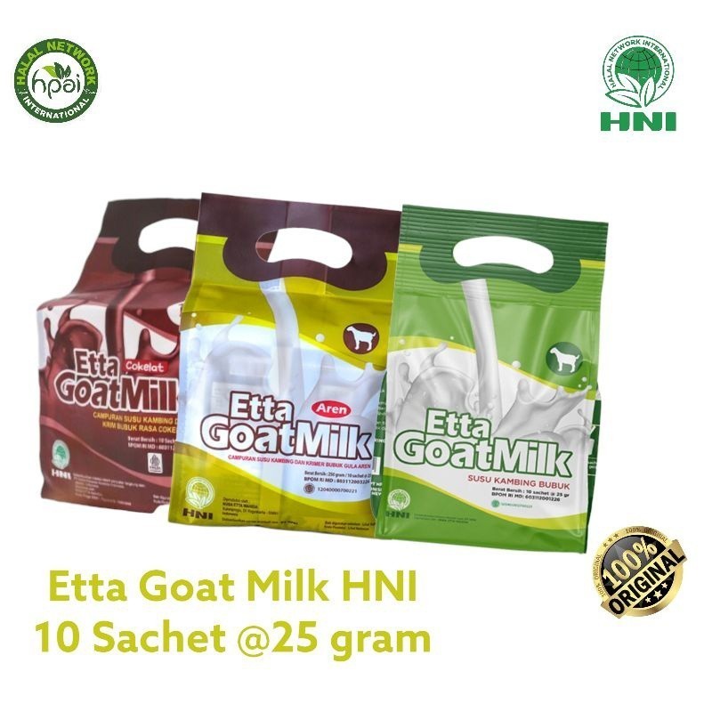 

Etta Goat Milk Hni Hpai - Susu EGM - EGM Aren - EGM Coklat / Susu Etta Goal Milk HNI