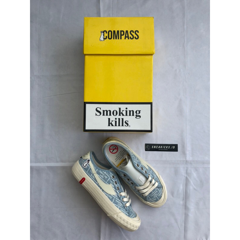 [ORIGINAL] SEPATU COMPASS RETROGRADE LOW SMOKING KILLS LIMITED EDITION