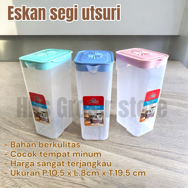 Eskan minum segi utsuri alexis plastik tidak bau grosir