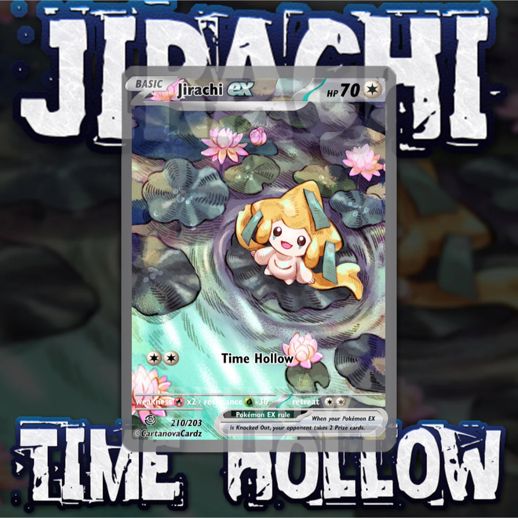 KARTU POKEMON TCG HOLOGRAM ENGLISH VERSION ex - JIRACHI TIME HOLLOW