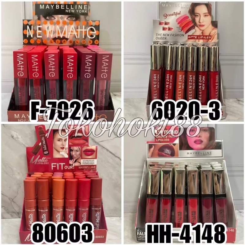 [ Lusinan ] Lipgloss Lipcream MBL Matte 24H Waterproof / Lipstick Cair / Grosir Kosmetik