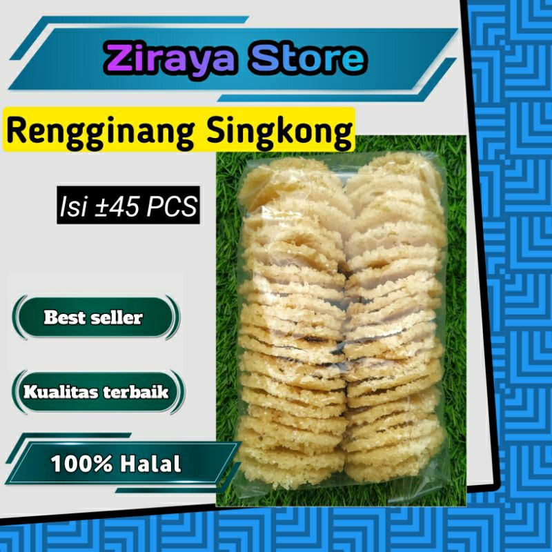 

Rengginang Singkong Isi 45 PCS Mentah | Ranginang Olahan Singkong