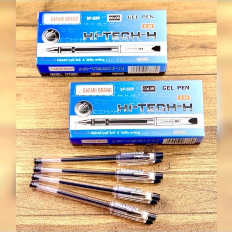 

1PACK (12PCS) PULPEN GEL / GEL PEN HITEC HITECH HI-TECH HI-TECH-H 0.28mm MURAH SAFARI