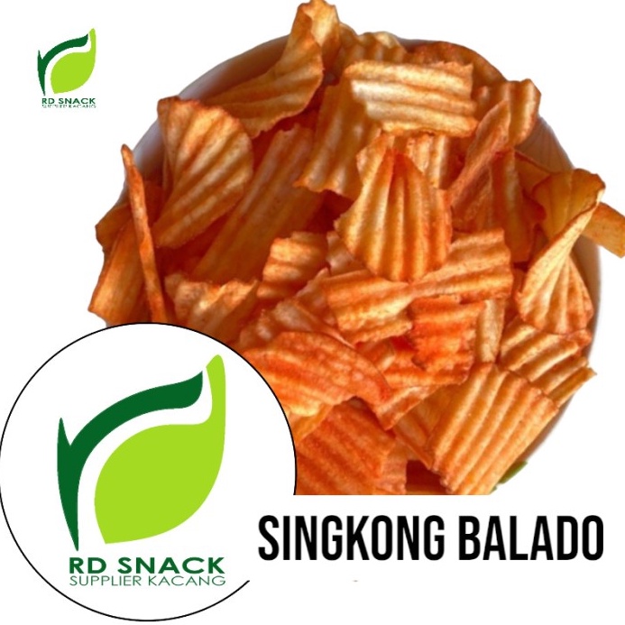 

UNIK Keripik Singkong Balado Spicy Cassava Chips Balado Pedas RD snack